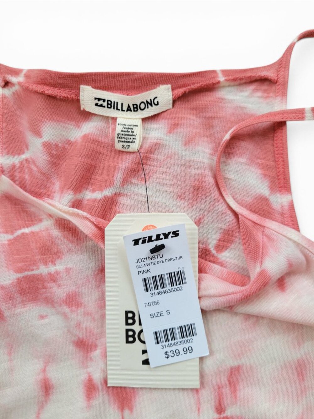 Billabong Turn Away Pink Tie-dye Dress Size Small - Picture 7 of 12